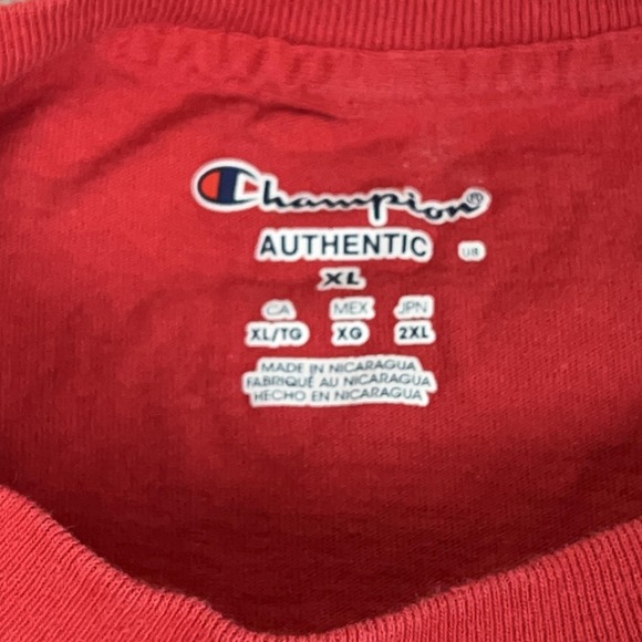 Nebraska Cornhuskers Shirt Mens XL Red NCAA Football Tee Champion College Sports - Picture 3 of 8